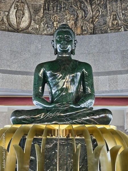 Fototapeta buddha statue in the temple,buddha statue,thai temple, temple, thai buddha