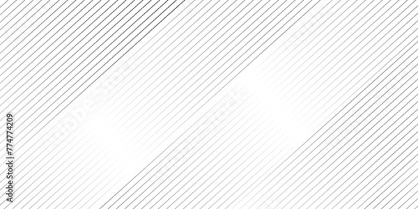 Fototapeta Vector gradient gray line abstract pattern Transparent monochrome striped texture, minimal background. Abstract background wave line elegant white striped diagonal line technology concept web texture.