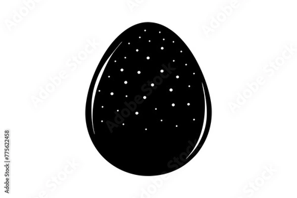 Fototapeta egg silhouette vector illustration