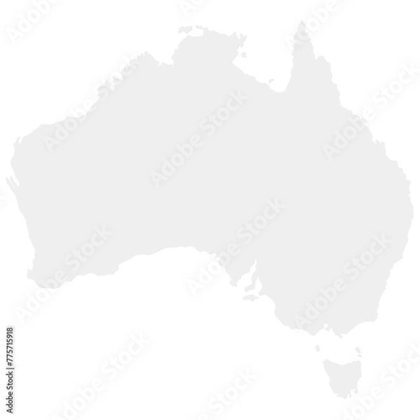 Fototapeta Outline map of Australia