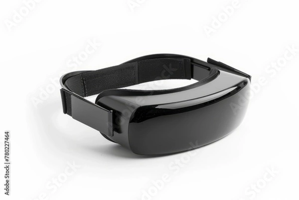 Fototapeta Modern VR visual reality headset isolated on white