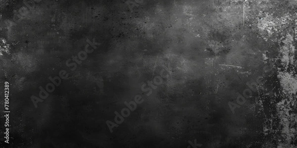 Obraz Black grunge texture abstract background. dark black wall texture, vintage wall, banner, Copy space.