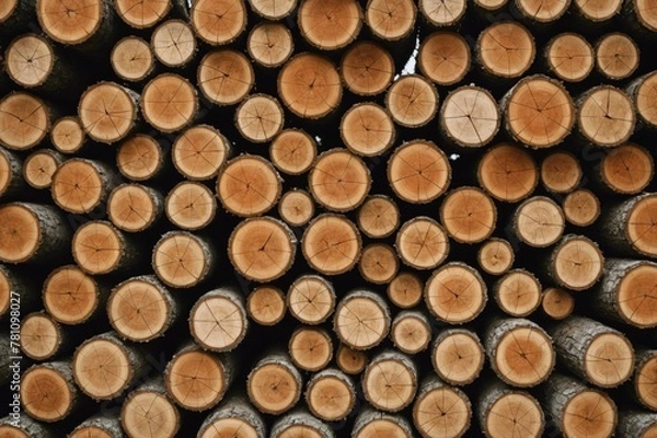 Fototapeta A wood pile