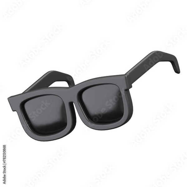 Fototapeta Sunglasses Isolated. Travel holidays and vacation icon concept. 3d illustration