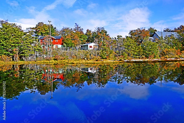 Fototapeta postcards of a magnificent ushuaia