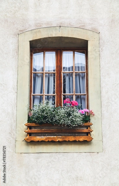 Fototapeta A window in old house