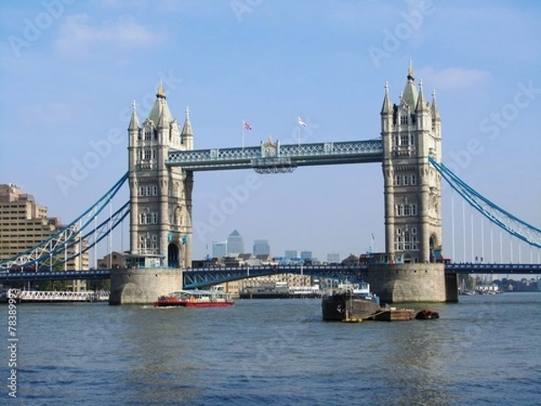 Fototapeta River Thames & Tower Bridge - London - England - UK