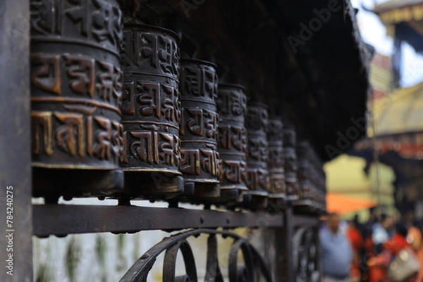 Fototapeta buddhist temple swayambhunath supa, nepal