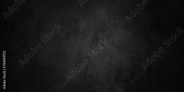 Fototapeta Dark black slate texture in natural pattern with high resolution for background wall. Black abstract grunge background. Dark rock texture black stone. Background of blank natural aged blackboard wall.