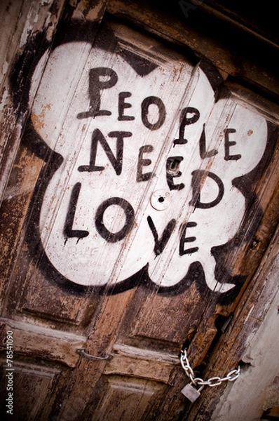 Fototapeta People need Love