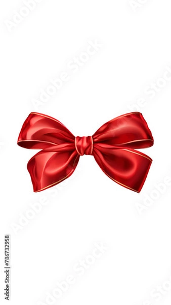 Obraz Set of  realistic bow ribbon