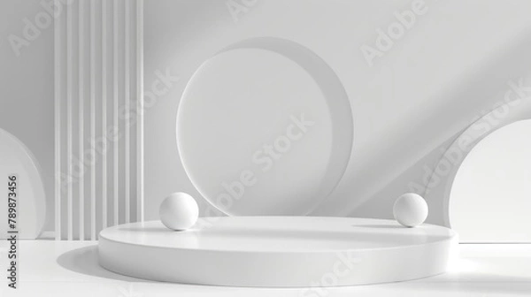 Obraz white podium for display product mockup