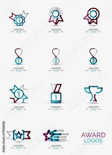 Fototapeta Award icon set, Logo collection