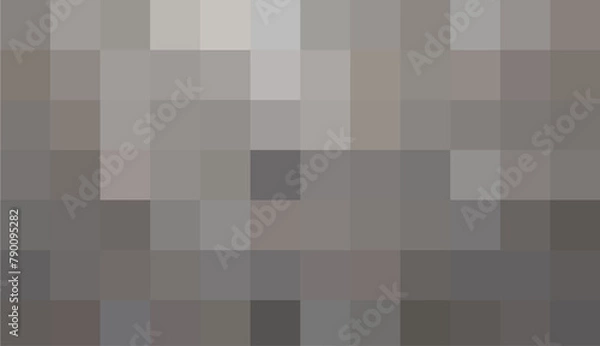 Fototapeta Gradient gray background. Geometric texture of light-dark gray squares. The substrate for branding, calendar, post, wallpaper, poster, banner, cover. Vector illustration