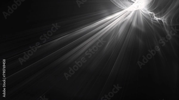 Fototapeta Abstract background with rays of light and lens flare. Colorful background.