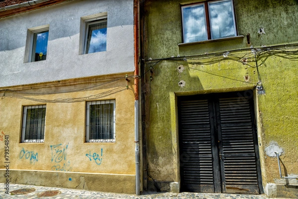 Fototapeta Old house with floor