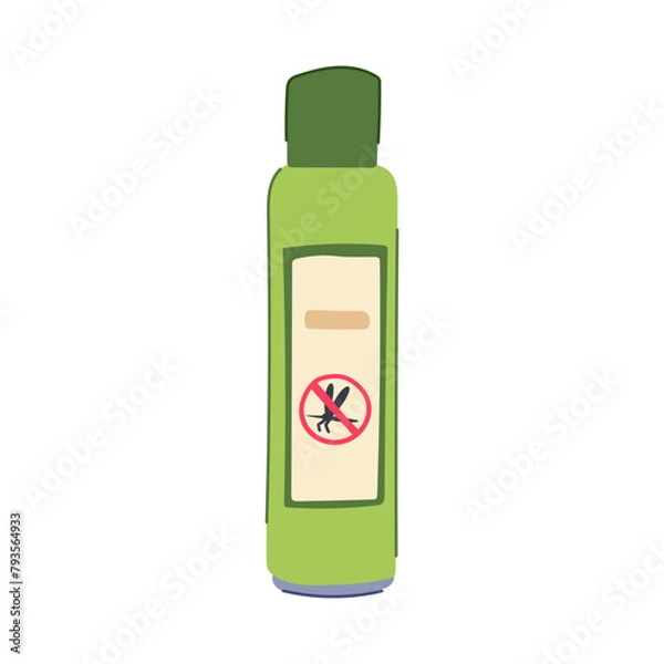 Obraz hornet insect repellent cartoon. gnat chigger, flea lice, bedbug cockroach sign. isolated symbol vector illustration