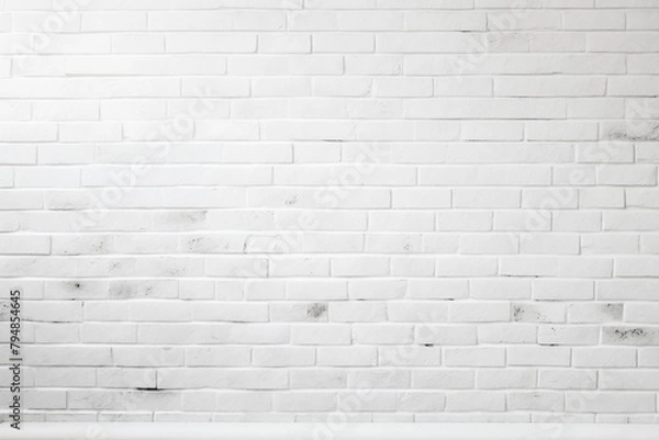 Obraz brick wall white color for background or texture