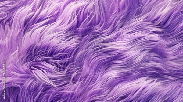 Fototapeta Soft lavender purple fur, textured background