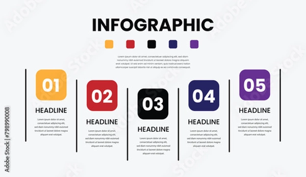 Fototapeta infographic template