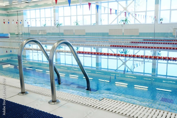 Fototapeta Swimming pool with stair