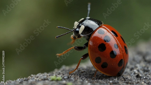 Fototapeta ladybug beautiful view 