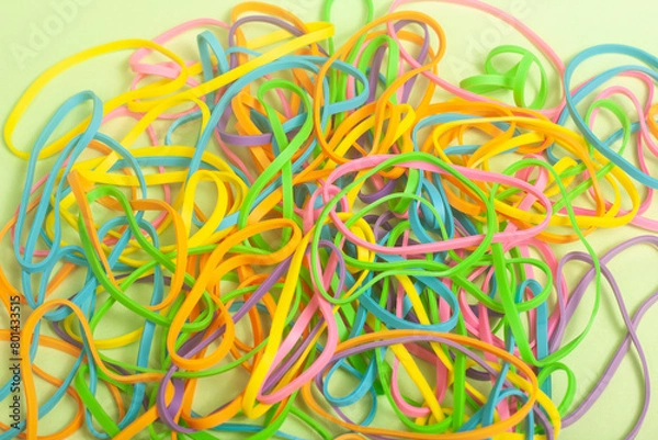 Fototapeta colorful elastics