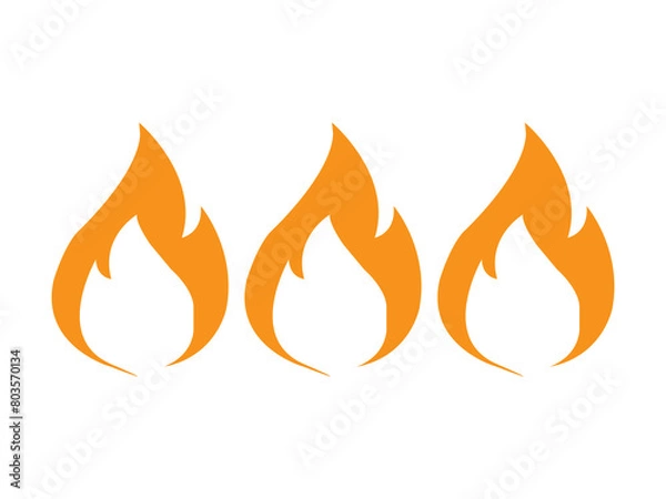 Fototapeta Flame icon