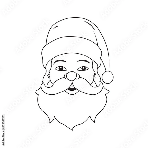 Fototapeta Santa claus icon