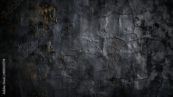 Fototapeta black scratched metal texture