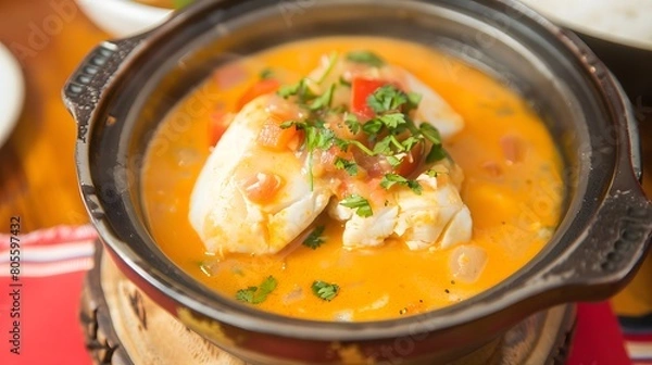 Fototapeta Moqueca, A savory fish and coconut stew