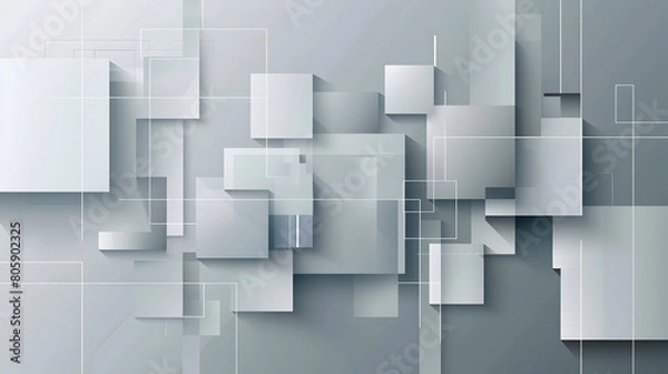 Fototapeta abstract grey square background