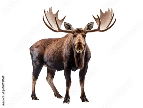 Fototapeta a moose with large antlers