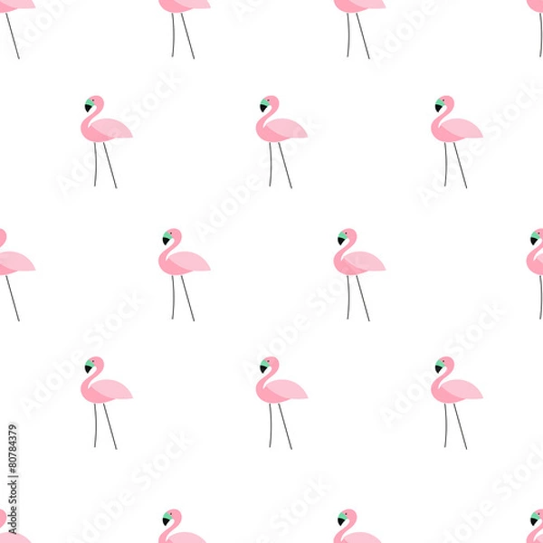 Fototapeta seamless flamingo pattern