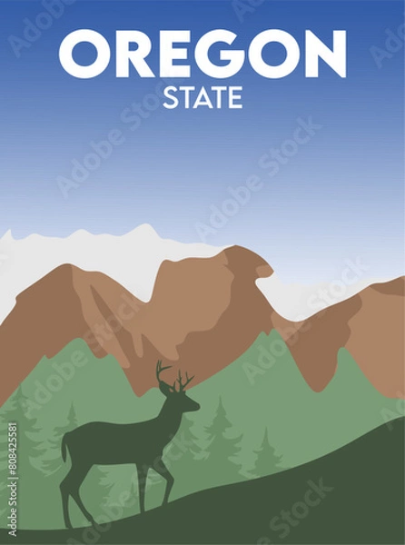 Fototapeta oregon state united states of america