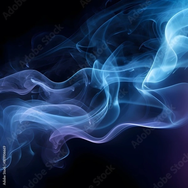 Fototapeta Billowing smoke. Mystical fog. Generative AI.