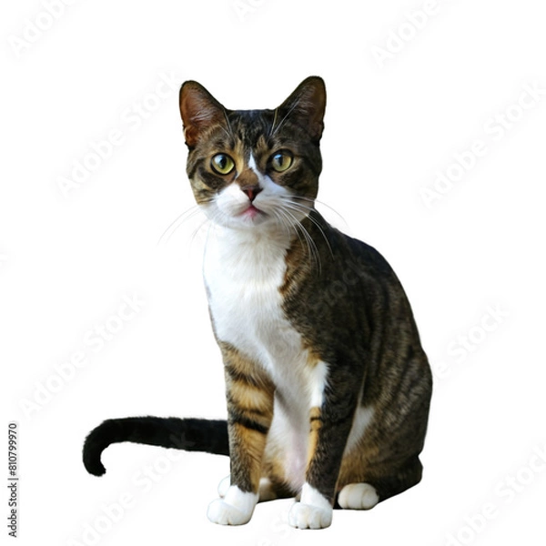 Fototapeta Pixiebob Cat isolated on a transparent background