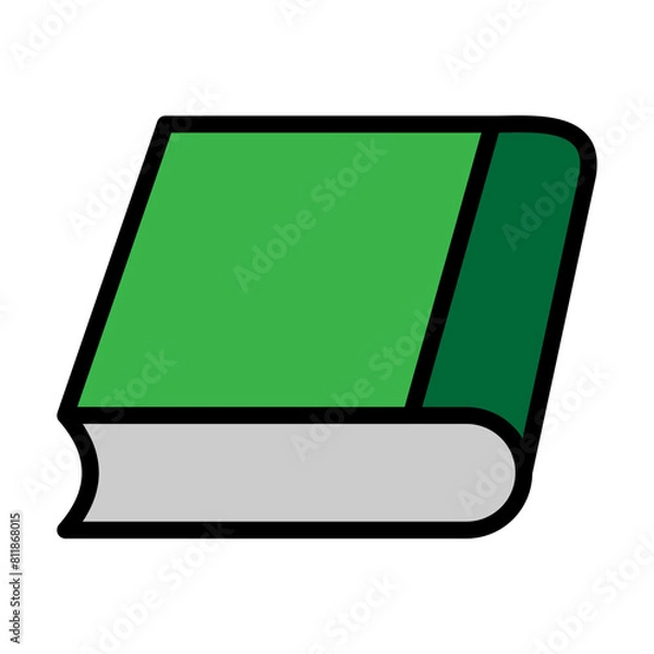 Fototapeta  Book Line Filled Icon Design