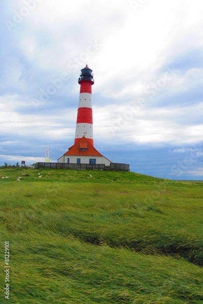 Fototapeta Westerhever Leuchtturm 