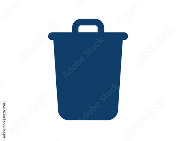 Fototapeta Trash Bin icon vector Drawn By Hands Vector illustration On White Background