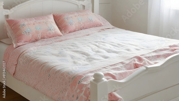 Fototapeta bed with pillows