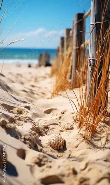 Fototapeta sand dunes on the beach