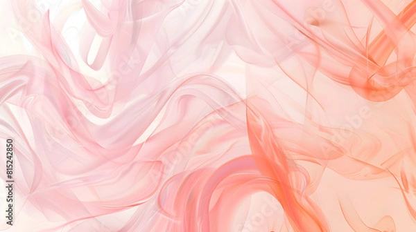 Obraz Abstract futuristic texture combining pastel peach and rose pink on a white background.