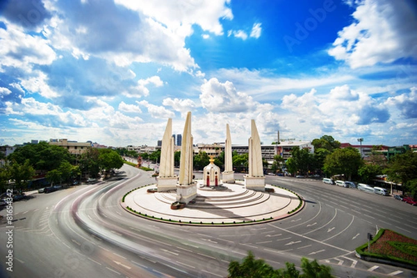 Fototapeta The Democracy Monument in bangkok , THAILAND