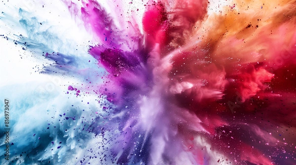 Fototapeta abstract watercolor background with splashes