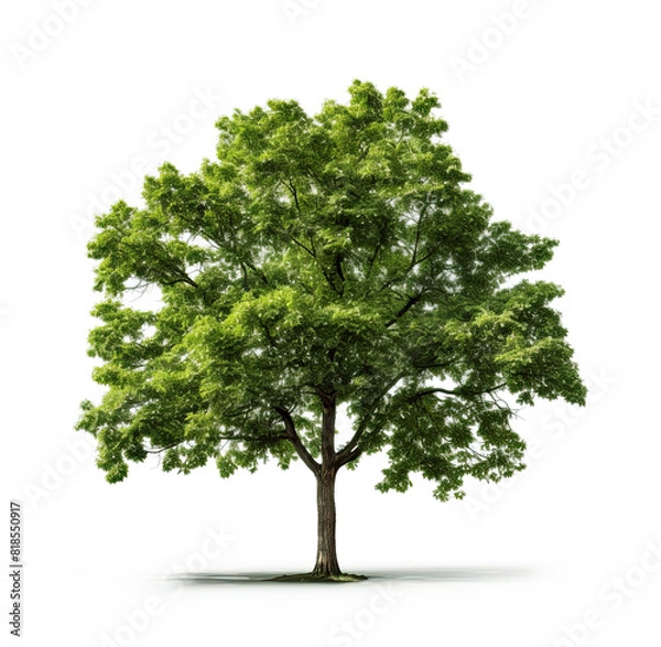 Fototapeta Very high definition of a tree isolated on a white background.