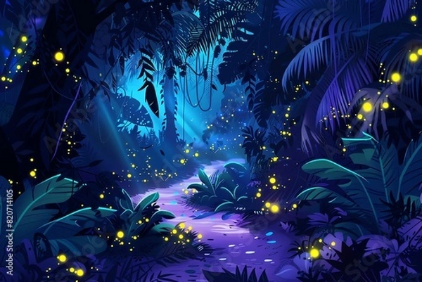 Fototapeta Jungle Dreamscape Background