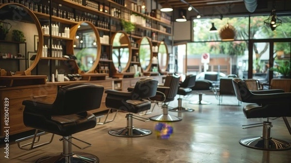 Fototapeta Discuss effective strategies for managing a successful hair salon, including staff training, customer service, and financial management