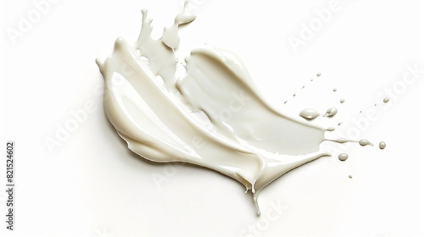 Fototapeta milk splash isolated on white