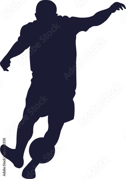 Fototapeta Soccer Player Football Athletes Isolated